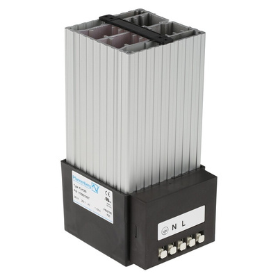 Pfannenberg Enclosure Heater, 230V ac, 250W Output, 70°C, 183.5mm x 85mm x 104mm