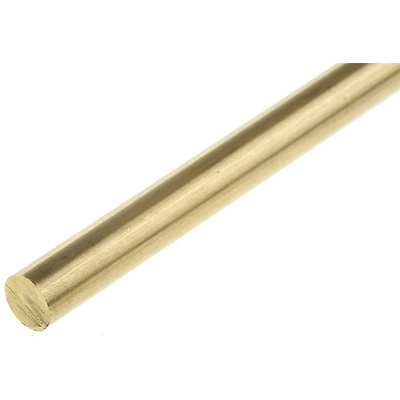 Brass Rod, 609.6mm x 6.35mm Diameter