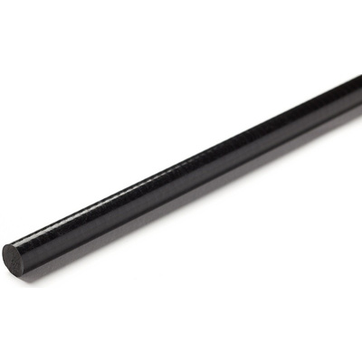 RS PRO Black Glass-Reinforced Plastic GRP Rod, 1m x 80mm Diameter
