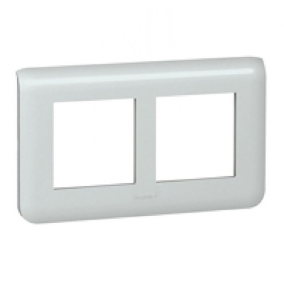 Legrand 2 Gang Faceplate & Mounting Plate