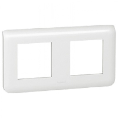 Legrand White 2 Gang Faceplate & Mounting Plate