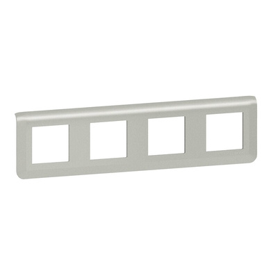 Legrand 4 Gang Faceplate & Mounting Plate