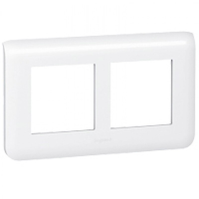 Legrand White 2 Gang Faceplate & Mounting Plate