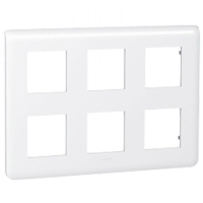 Legrand White 2 Gang Faceplate & Mounting Plate