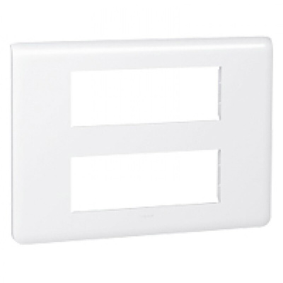 Legrand White 2 Gang Faceplate & Mounting Plate