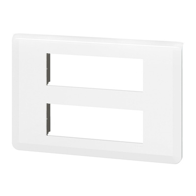 Legrand White 2 Gang Faceplate & Mounting Plate