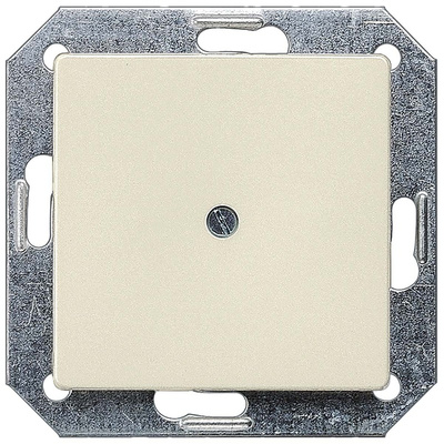 White 1 Gang Blanking Plate, Thermoplastic Screw Mount 5TG
