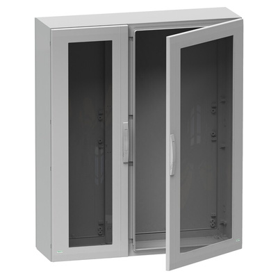 Schneider Electric NSYPLA Series Double-Door-Door Floor Standing Enclosure, IP66, 1000 x 1250 x 420mm