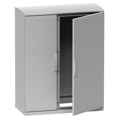 Schneider Electric NSYPLA Series Double-Door-Door Floor Standing Enclosure, IP44, 1250 x 1250 x 420mm