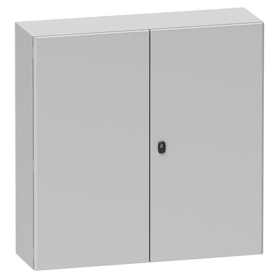 Schneider Electric NSYS3D Series Steel Double-Door-Door Floor Standing Enclosure, Opaque Door, IP55, 1000 x 1200 x 400mm