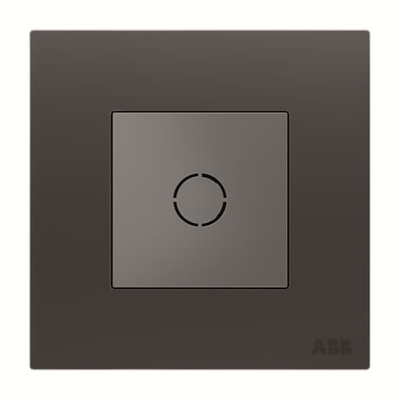 ABB Black 1 Gang Metal Brush Flex Outlet Euromodule Insert
