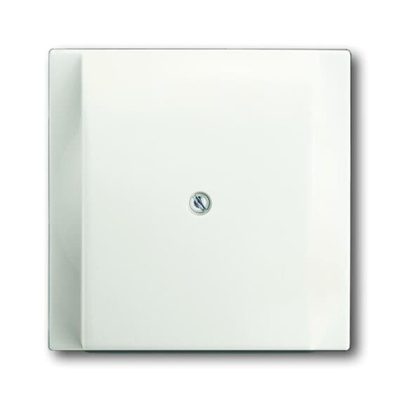 ABB White 1 Gang Plastic Kabel Outlet Plate