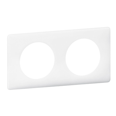 Legrand White 2 Gang Plastic Gang Plate