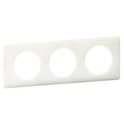 Legrand White 3 Gang Plastic Gang Plate