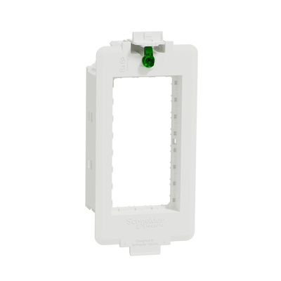 Schneider Electric White Cover Plate Plastic Mounting Frame