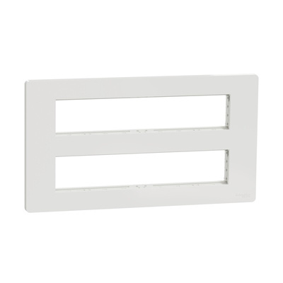 Schneider Electric White Cover Plate Thermoplastic Mounting Frame