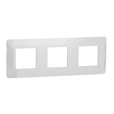 White 3 Gang Thermoplastic Cover Plate