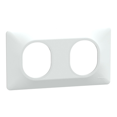 White 2 Gang Cover Plate Thermoplastic Cover Plate
