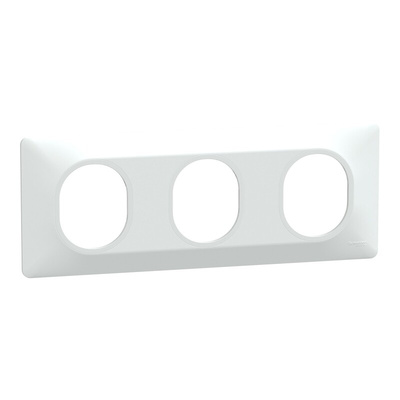 White 3 Gang Cover Plate Thermoplastic Cover Plate