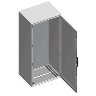 Schneider Electric Spacial SM Series Steel Single-Door-Door Floor Standing Enclosure, Opaque Door, IP55, 1800 x 600 x