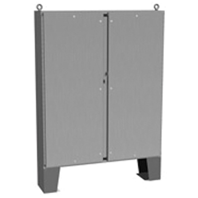 Hammond 1422 N4 QT SS Series Stainless Steel Double-Door-Door Floor Standing Enclosure, Opaque Door, IP66, 1832.1 x