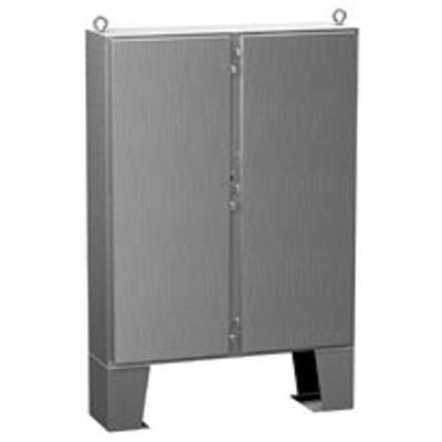 Hammond 1422 N4 Series Stainless Steel Double-Door-Door Floor Standing Enclosure, Opaque Door, IP66, 2136.9 x 1830.32 x