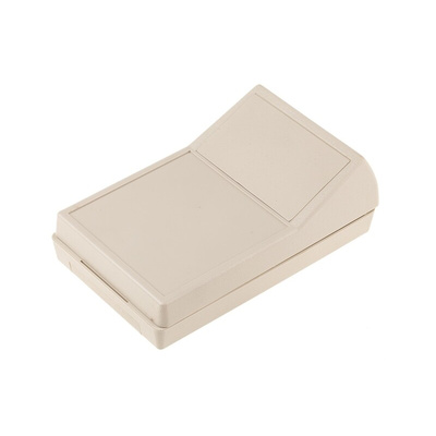 RS PRO White ABS Handheld Enclosure, Integral Battery Compartment, Display Window, 146.1 x 91.5 x 52.9mm