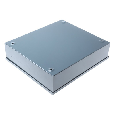 RS PRO Grey Steel Enclosure, Grey Lid, 330 x 290 x 85mm