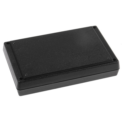 RS PRO Black ABS Handheld Enclosure, Integral Battery Compartment, 146.1 x 91.4 x 28.9mm