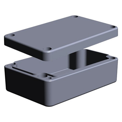 RS PRO Aluminium Enclosure, IP65, IP66, IP67, IP68, Grey Lid, 34 x 98 x 64mm