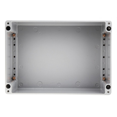 RS PRO Aluminium Enclosure, IP65, IP66, IP67, IP68, Grey Lid, 111 x 330 x 230mm