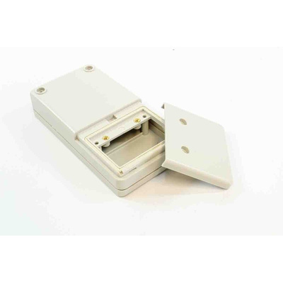 RS PRO ABS Hand Held Enclosure, Integral Battery Compartment, IP65, 130 x 68 x 25mm