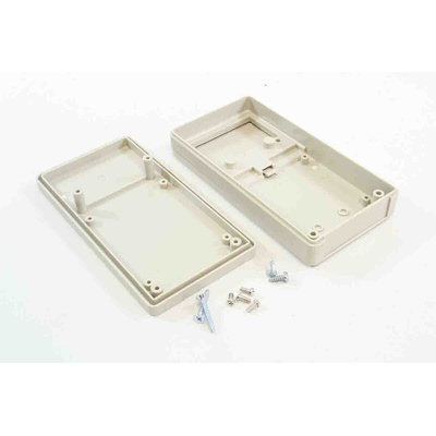RS PRO ABS Hand Held Enclosure, Integral Battery Compartment, IP54, 130 x 68 x 25mm