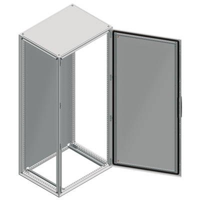 Schneider Electric NSYS Series Steel Double-Door-Door Floor Standing Enclosure, Opaque Door, IP55, 1800 x 1000 x 400mm