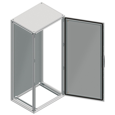 Schneider Electric NSYS Series Steel Single-Door-Door Floor Standing Enclosure, Opaque Door, IP55, 2000 x 1000 x 400mm