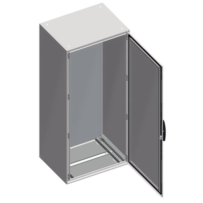 Schneider Electric NSY Series Galvanised Steel Double-Door-Door Floor Standing Enclosure, Opaque Door, IP55, 2000X1000mm