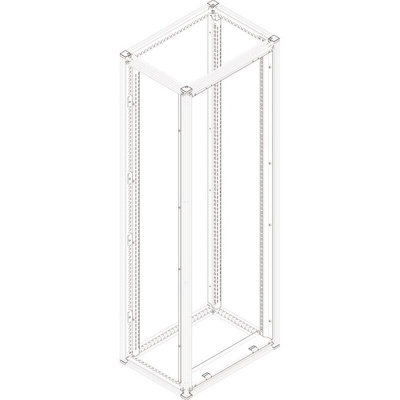 Schneider Electric NSYSF Series Sheet Steel Single-Door-Door Floor Standing Enclosure, Opaque Door, IP55, 2000 x 700 x