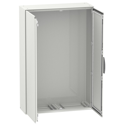 Schneider Electric Spacial SM Series Sheet Steel Double-Door-Door Floor Standing Enclosure, Opaque Door, IP55, 1400 x