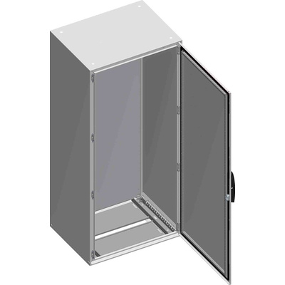 Schneider Electric Spacial SM Series Sheet Steel Double-Door-Door Floor Standing Enclosure, Opaque Door, IP55, 2000 x