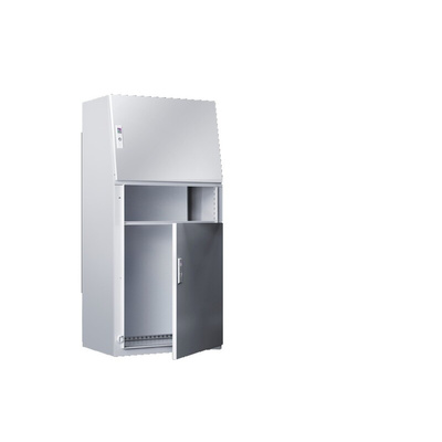 Rittal TP Series Sheet Steel Single-Door-Door Floor Standing Enclosure, Opaque Door, IP55, 1300 x 600 x 417.5mm