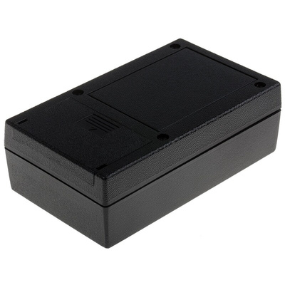 RS PRO Black ABS Handheld Enclosure, Integral Battery Compartment, 116.84 x 68.95 x 38.1mm