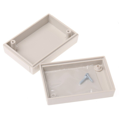 RS PRO White ABS Handheld Enclosure, 61.9 x 41.7 x 20.3mm