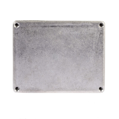 RS PRO Silver Die Cast Aluminium Enclosure, Silver Lid, 114.7 x 89.7 x 55.1mm