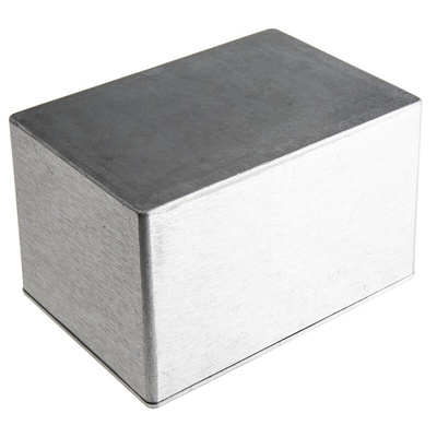 RS PRO Silver Die Cast Aluminium Enclosure, IP66, Silver Lid, 171.9 x 120.9 x 106mm