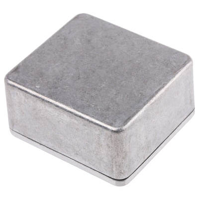 RS PRO Silver Die Cast Aluminium Enclosure, IP66, Silver Lid, 60 x 54.9 x 30mm