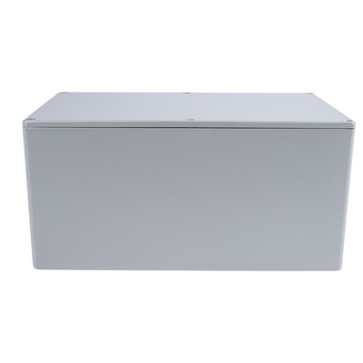RS PRO Grey Die Cast Aluminium Enclosure, Grey Lid, 222.2 x 146 x 106.5mm