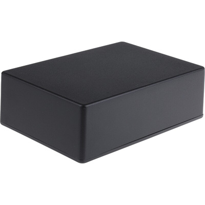 RS PRO Black Die Cast Aluminium Enclosure, Black Lid, 171.9 x 120.9 x 55mm