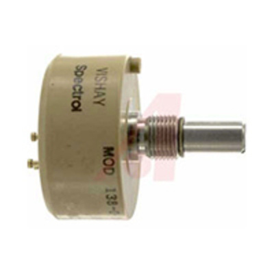 Vishay 1 Gang Rotary Conductive Plastic Potentiometer with an 6.35 mm Dia. Shaft - 5kΩ, ±10%, 2W Power Rating, Linear,