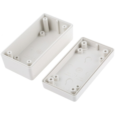 OKW Shell-Type Case Series White ABS Handheld Enclosure, IP65, 85 x 45 x 33mm