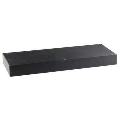 RS PRO Black Anodised Aluminium Instrument Case, 442 x 153 x 45mm